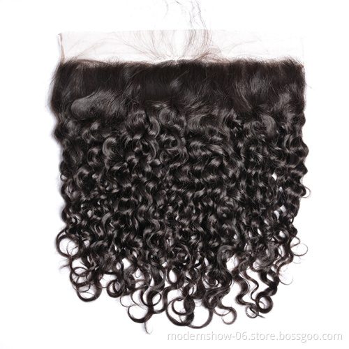 Hot selling hd lace frontal top quality 13*4 and 13*6   transparent swiss lace frontal virgin hair